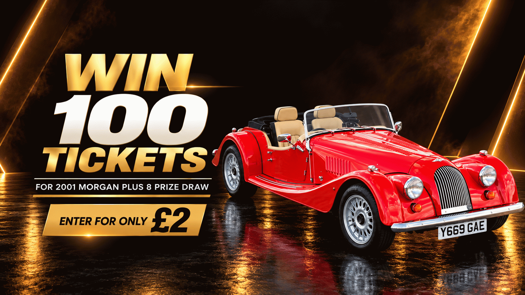 Win 100 tickets for 2001 Morgan Plus 8
