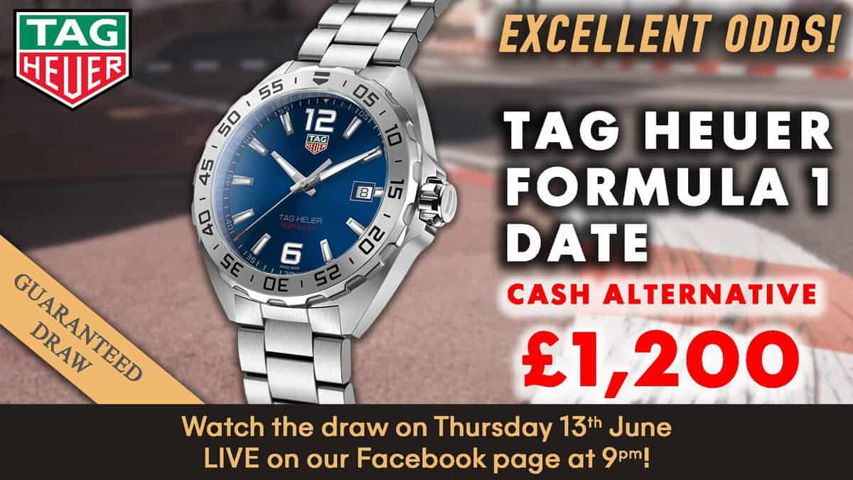 TAG HEUER FORMULA 1 DATE or £1,200 CASH