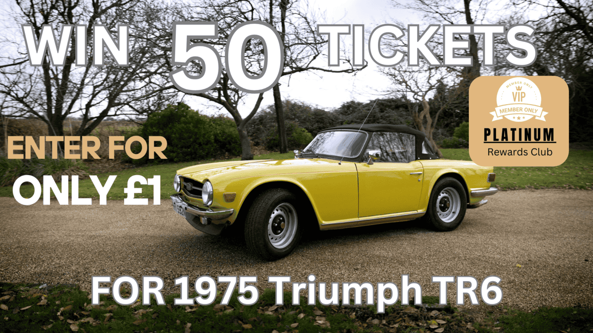 50 Tickets for 1975 Triumph TR6 - Platinum Rewards Club