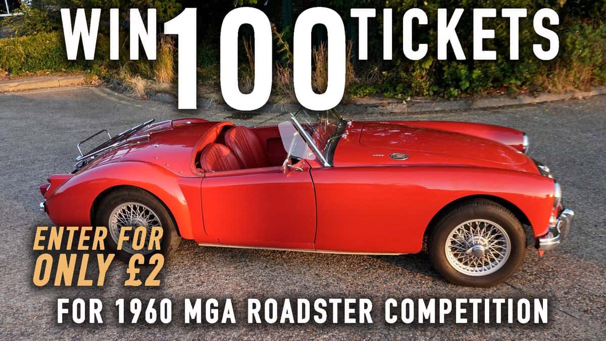 WIN 100 Tickets for 1960 MGA Roadster