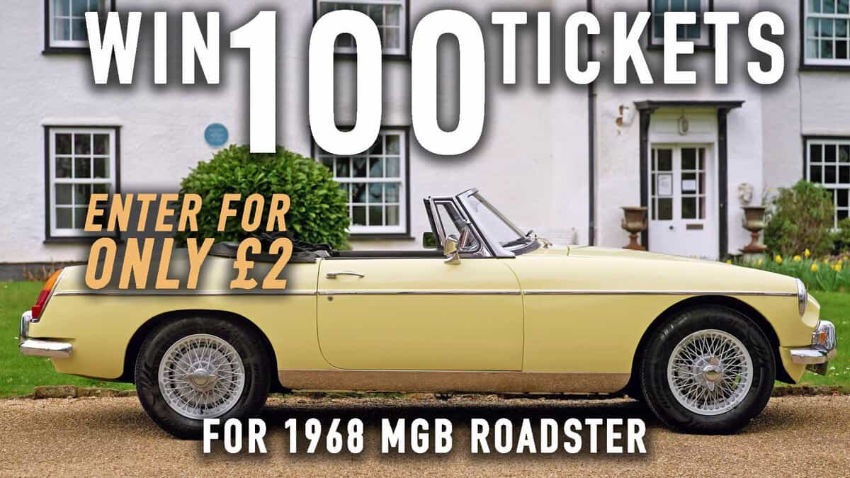 100 Tickets for 1968 MGB Roadster