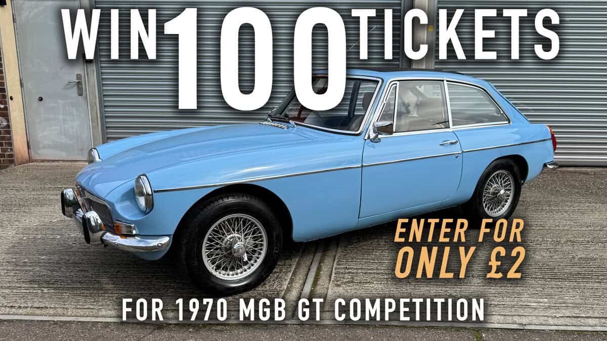 WIN 100 Tickets for 1970 MGB GT