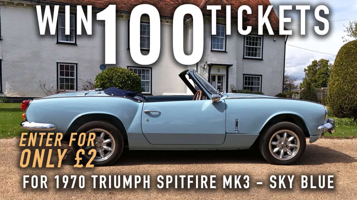 WIN 100 Tickets for 1970 Triumph Spitfire Mk3 - Sky Blue