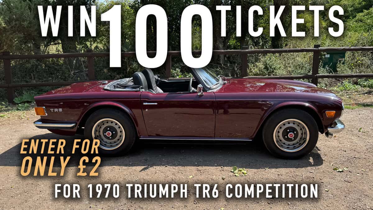 WIN 100 Tickets for 1970 Triumph TR6
