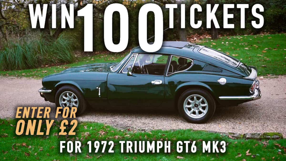 WIN 100 Tickets for 1972 Triumph GT6 Mk3