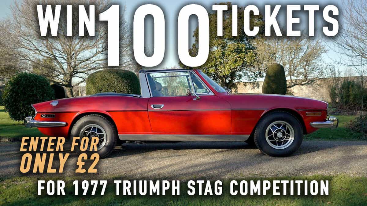 WIN 100 Tickets for 1977 Triumph Stag