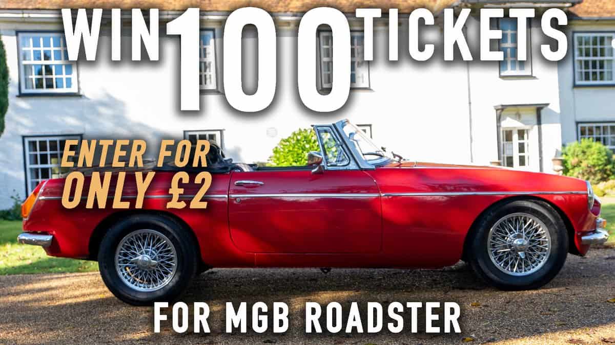 100 Tickets for 1968 MGB Roadster