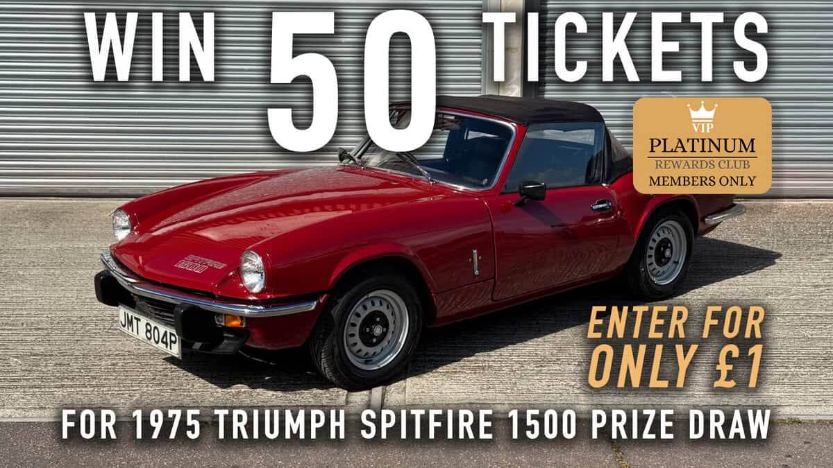 WIN 50 Tickets for 1975 Triumph Spitfire 1500 – Platinum Rewards Club