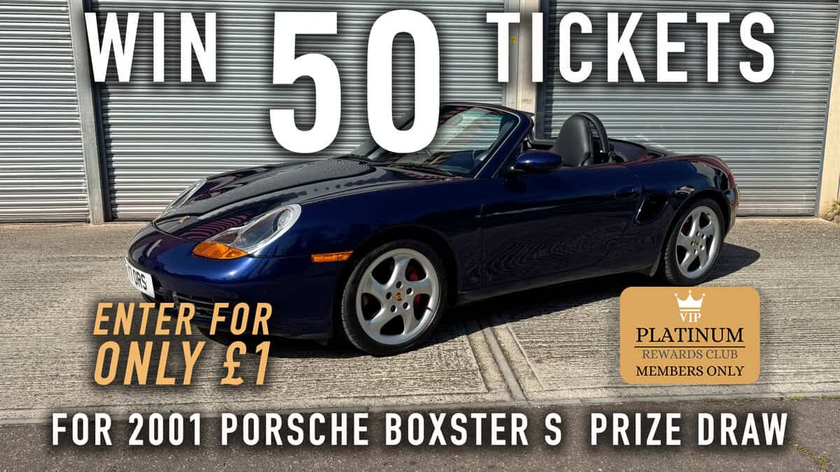 WIN 50 Tickets for 2001 Porsche Boxster S – Platinum Rewards Club