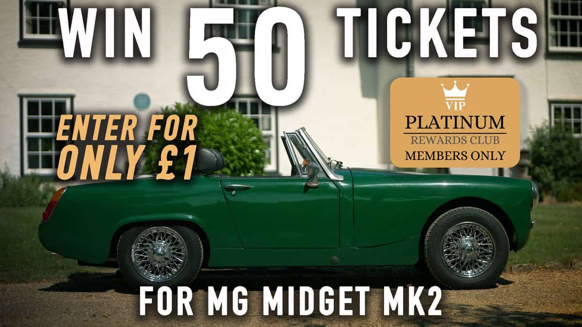 50 Tickets for MG Midget Mk2 - Platinum Rewards Club