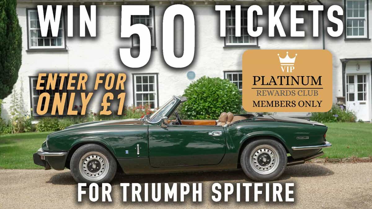50 Tickets for Triumph Spitfire - Platinum Rewards Club