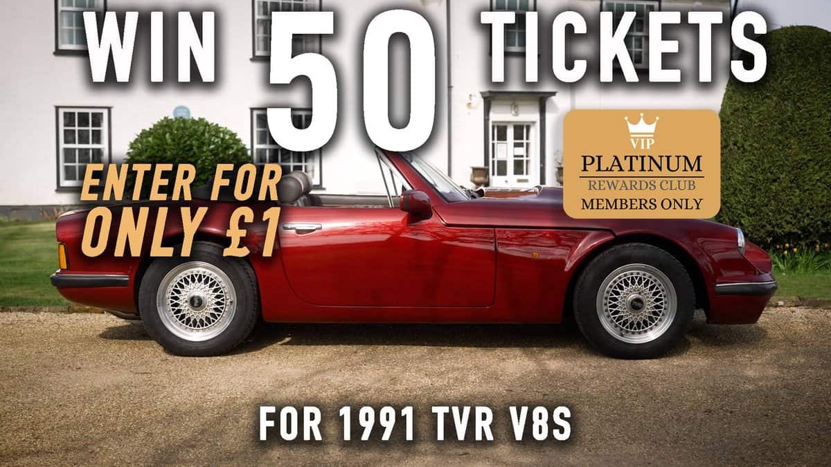 50 Tickets for 1991 TVR V8S - Platinum Rewards Club